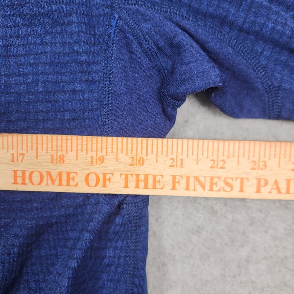 Vintage Patagonia R1 Flash Pullover Mens Large Blue Black 1/2 Zip Hiking USA - Picture 12 of 12